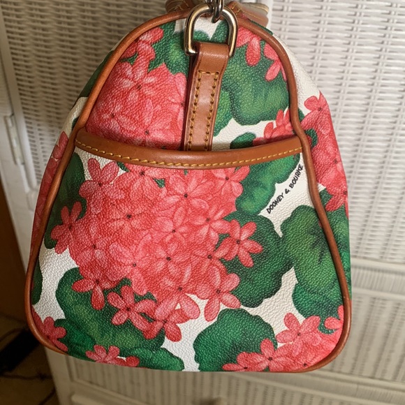Dooney and Bourke Pink Hydrangea Satchel - Picture 7 of 10